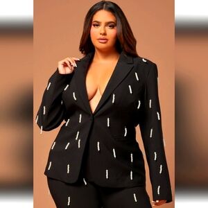 NWOT Fashion Nova Embelished Blazer